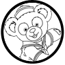 Duffy the bear coloring page