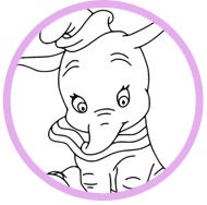 Dumbo coloring page