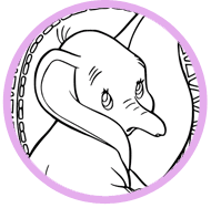 Dumbo coloring page