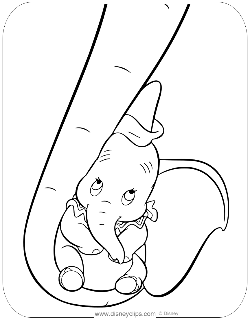 Dumbo Coloring Pages 20   Disneyclips.com