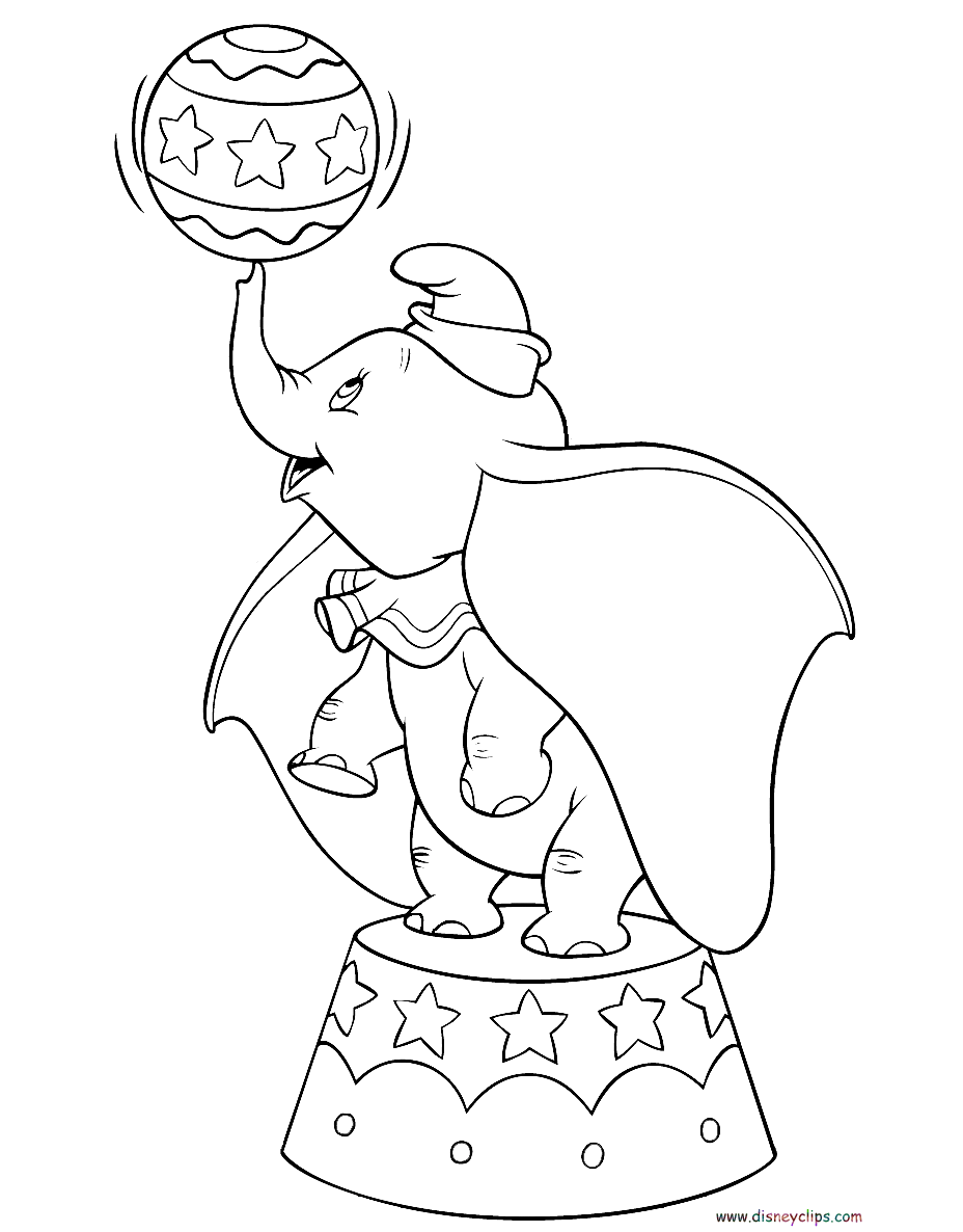 baby disney coloring pages dumbo - photo #20