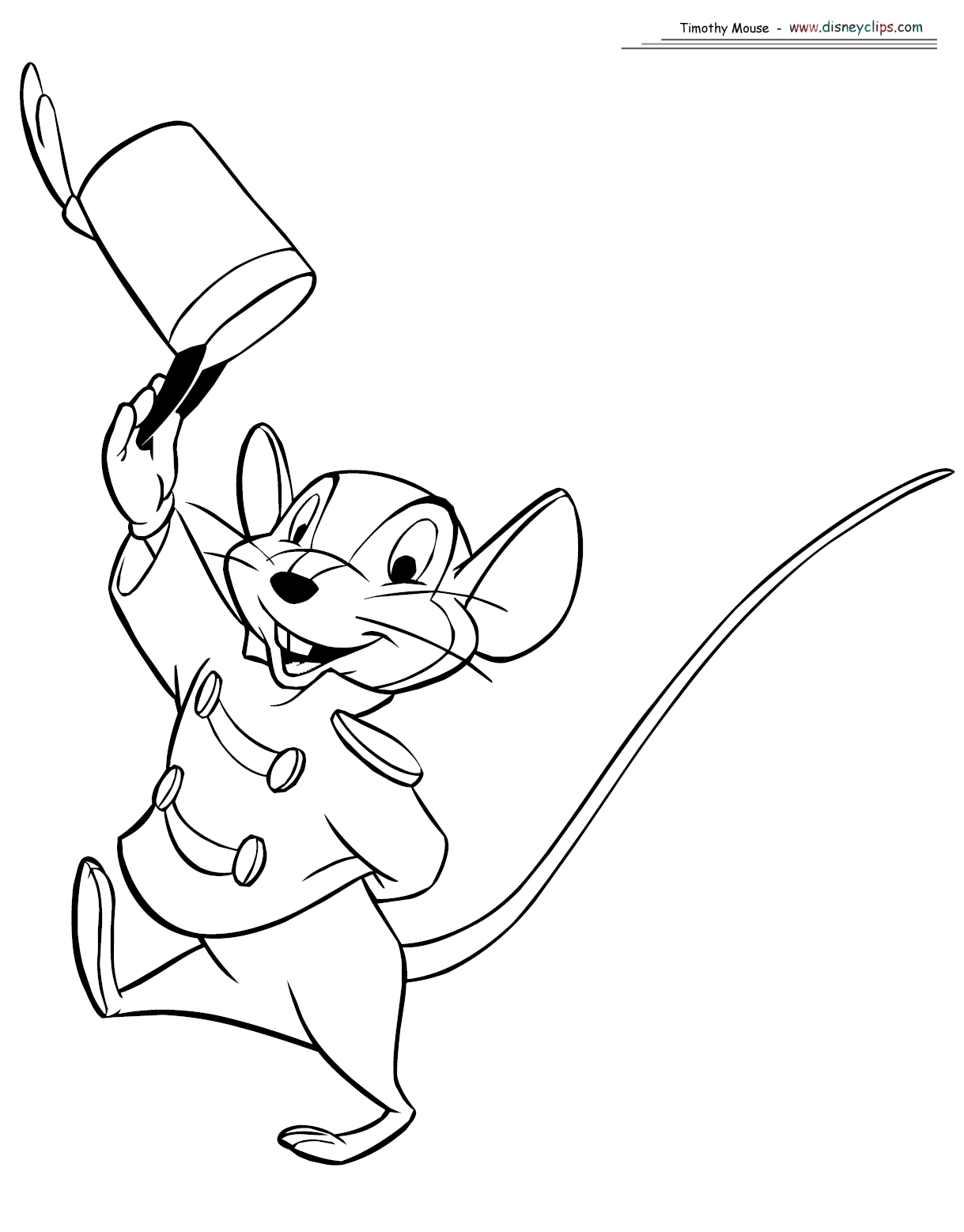 coloring page Timothy Q Mouse