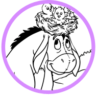 Eeyore coloring page