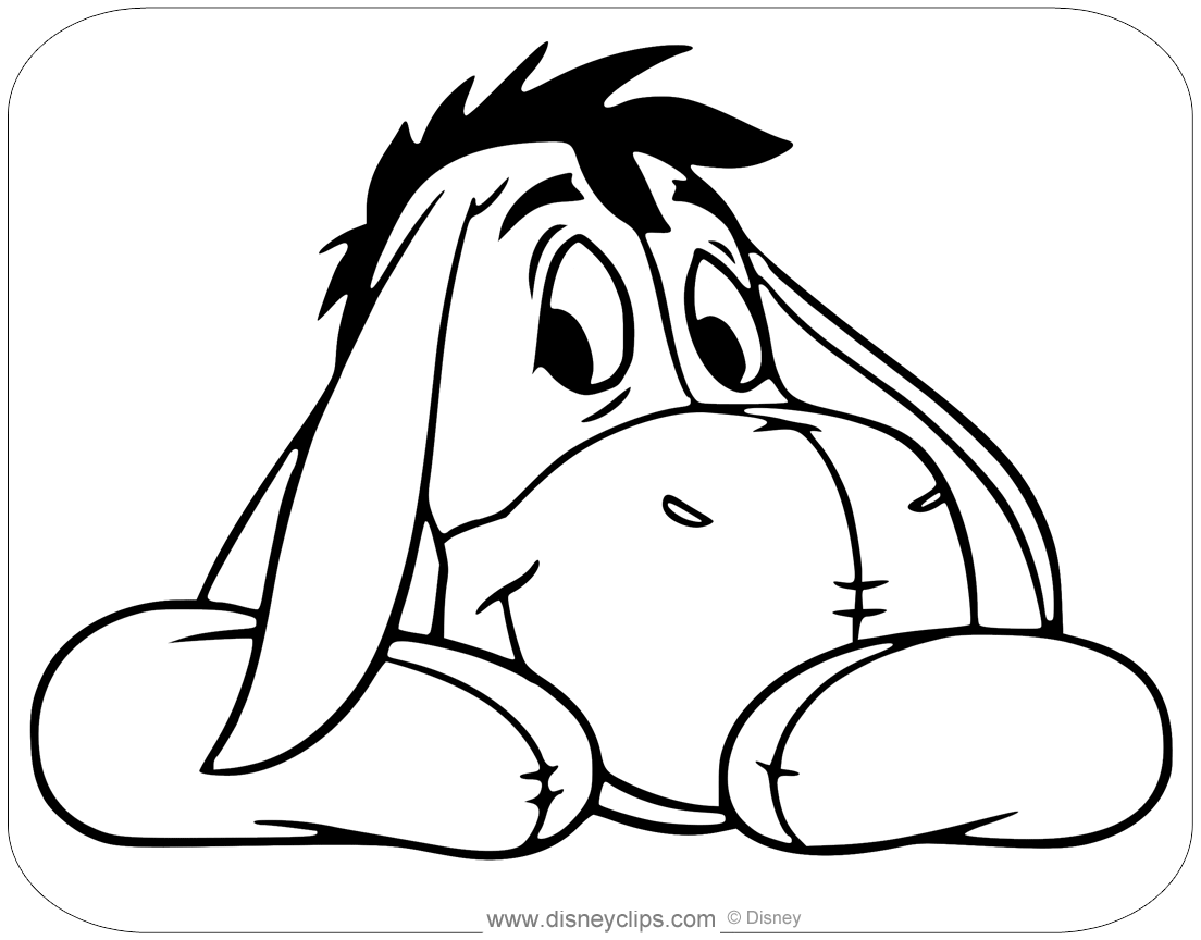 Eeyore Coloring Pages | Disneyclips.com