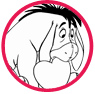 Eeyore Valentine's Day coloring page
