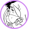 Eeyore coloring page