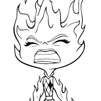 Elemental coloring page