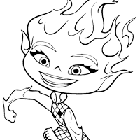 Elemental coloring page