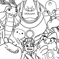 Elio coloring page