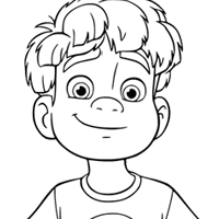 Elio coloring page