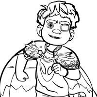 Elio coloring page