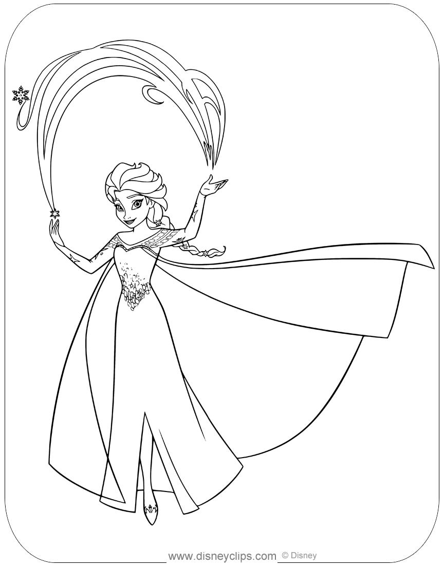 frozen coloring pages disneyclips com