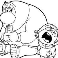 Inside Out 2 coloring page