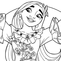 Isabela coloring page