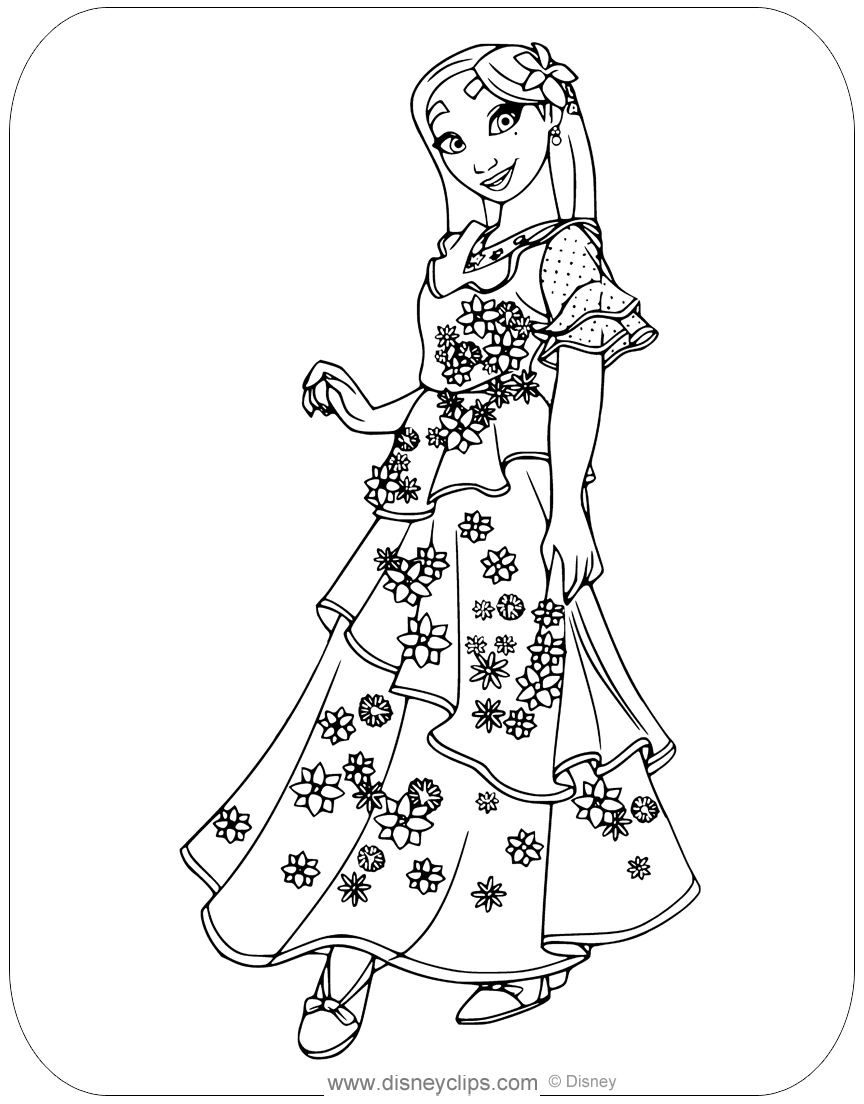 Free Download: Encanto Mirabel Coloring Page - Mama Likes This