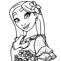 Isabela coloring page