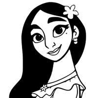 Isabela coloring page