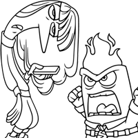 Inside Out 2 coloring page