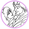 Esmeralda and Phoebus coloring page