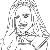 Evie coloring page