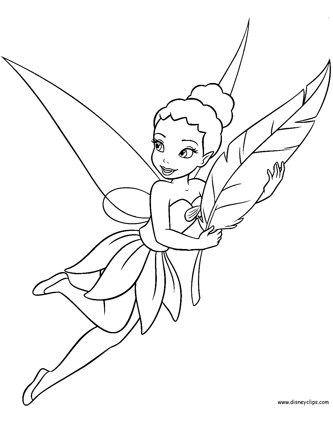 Disney Fairies Coloring Pages (2) | Disneyclips.com