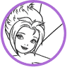 Periwinkle coloring page