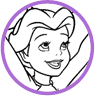 Rosetta coloring page