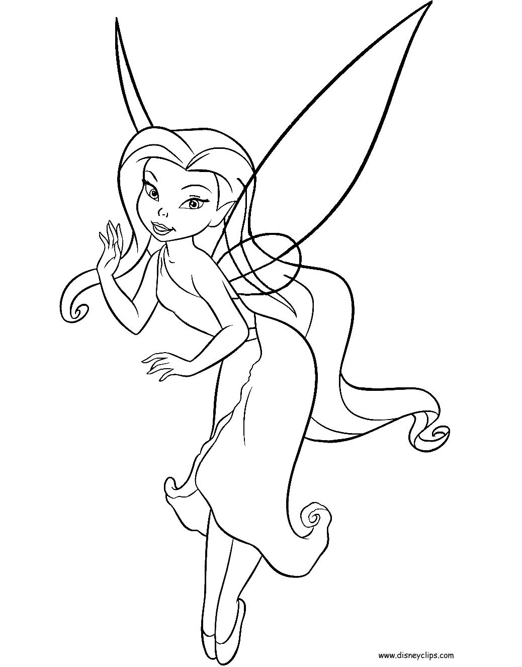 fairy disney coloring pages - photo #17