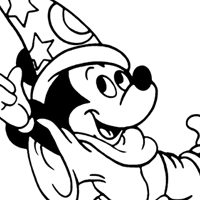 Mickey Mouse coloring page