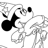 Mickey Mouse coloring page