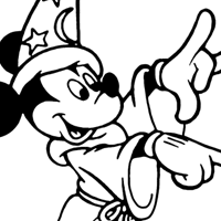 Mickey Mouse coloring page