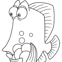 Finding Nemo coloring page