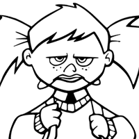 Darla coloring page