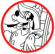 Goofy coloring page