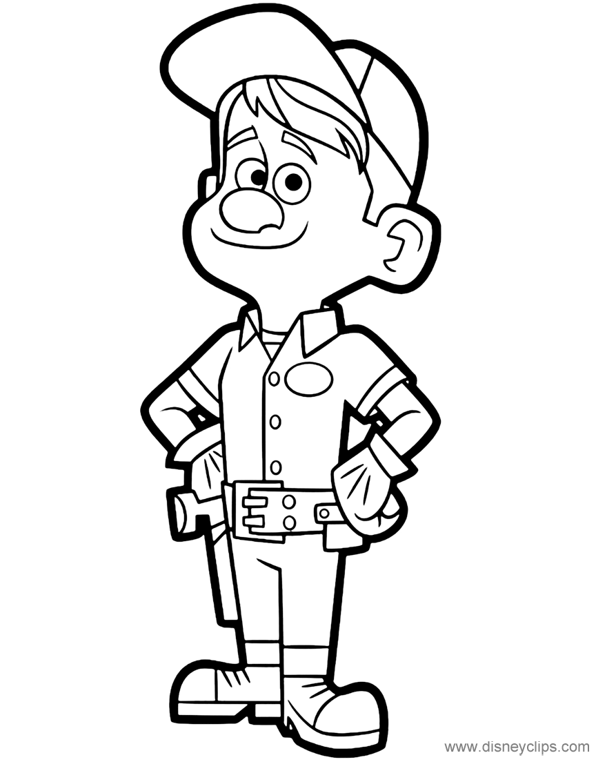 Disney Coloring Pages Wreck It Ralph