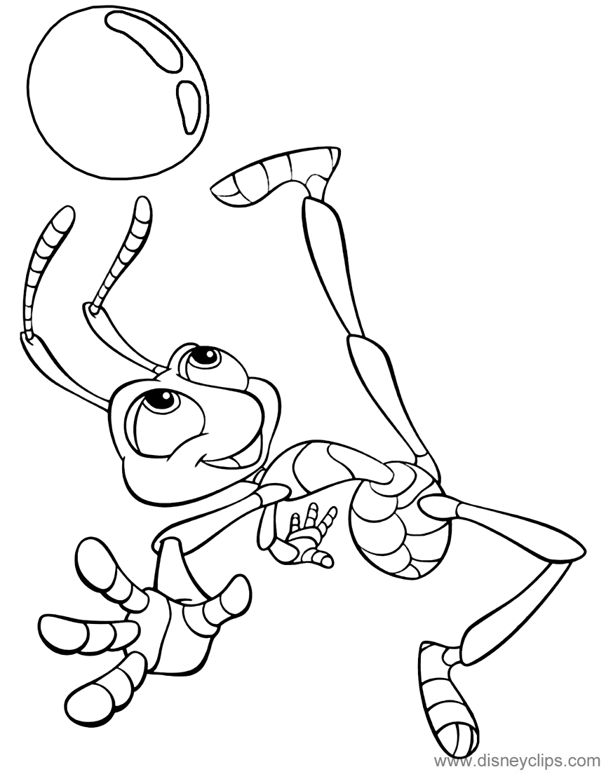 A Bug's Life Coloring Pages 4 | Disneyclips.com