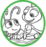 Flik and Dot coloring page