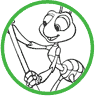 Flik and Atta coloring page