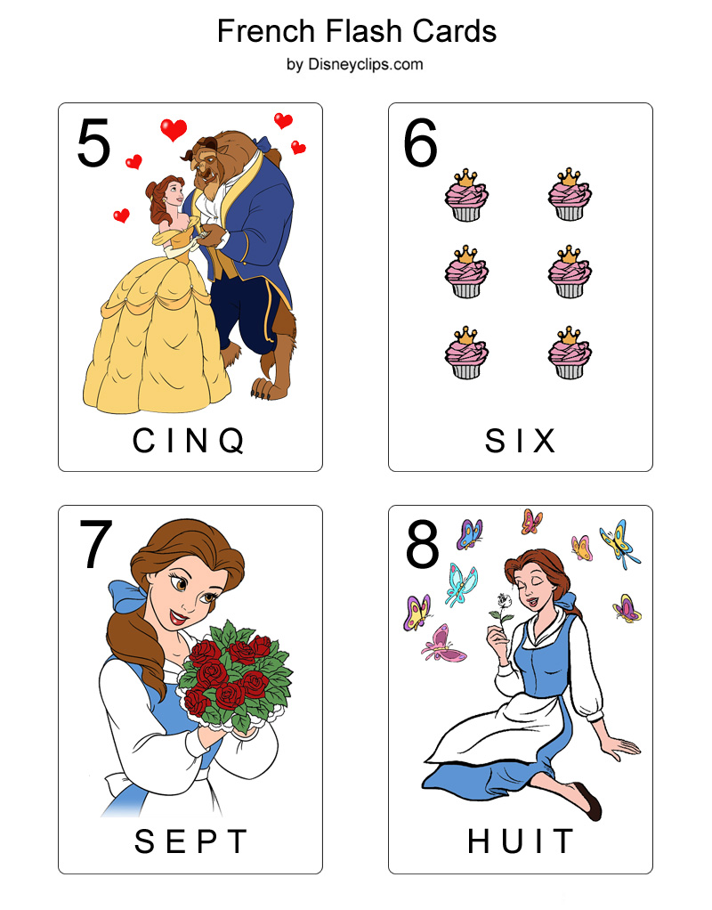 beauty-and-the-beast-printable-french-flash-cards-disneyclips
