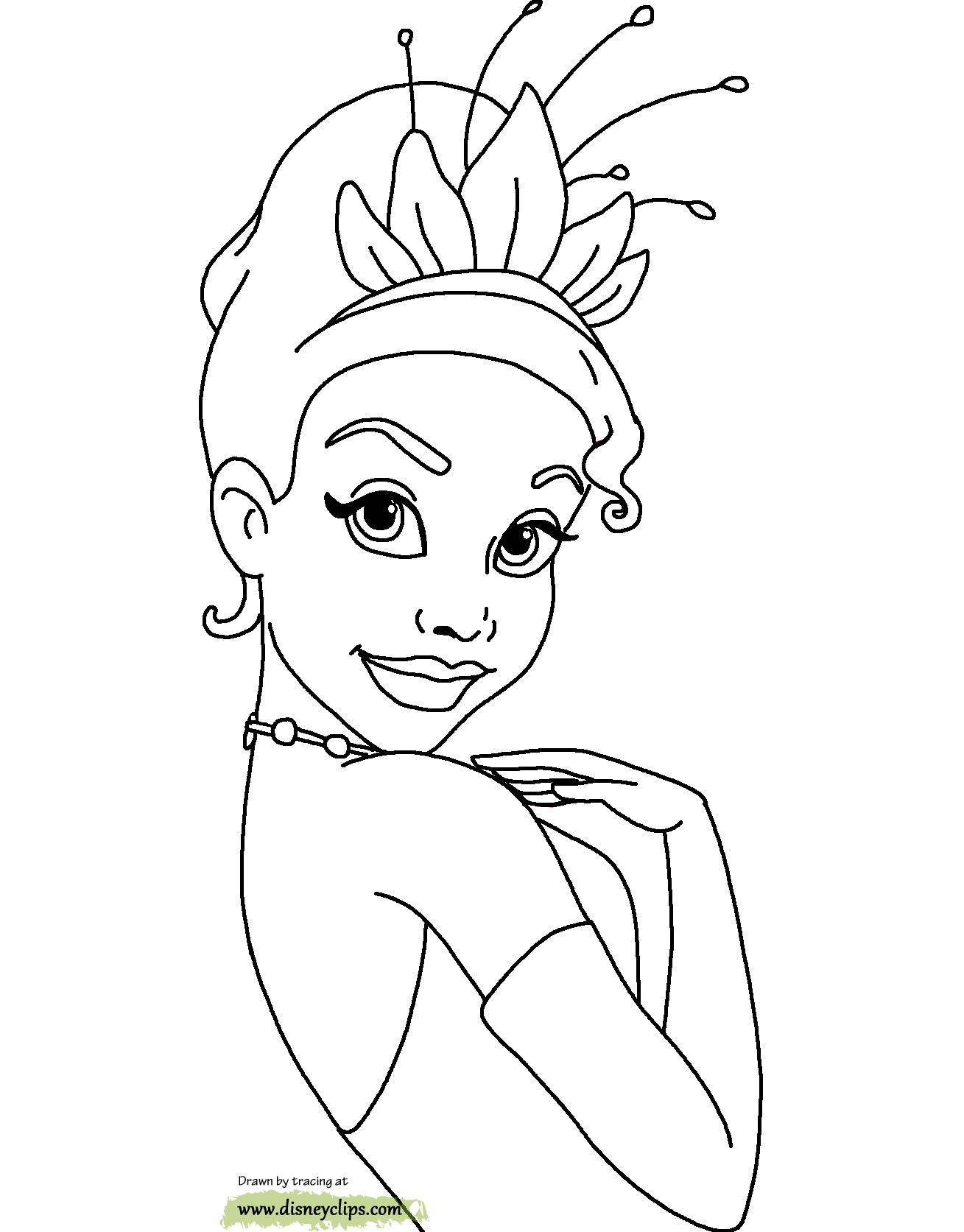 The Princess and the Frog Coloring Pages   Disneyclips.com