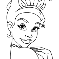 Tiana coloring page