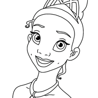 Tiana coloring page