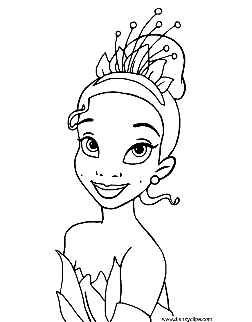 The Princess and the Frog Coloring Pages   Disneyclips.com