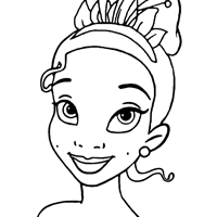 Tiana coloring page