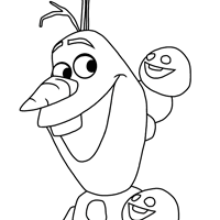 Olaf coloring page