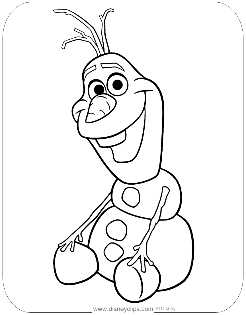 Olaf Elsa Frozen 2 Coloring Pages - colouring mermaid