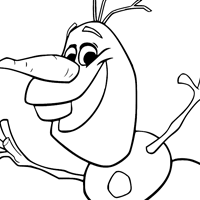 Olaf coloring page