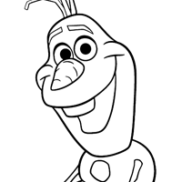 Olaf coloring page