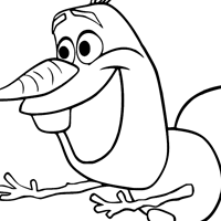 Olaf coloring page