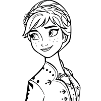 Anna coloring page